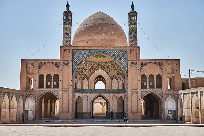 Backpacking im Iran Moschee in Kashan