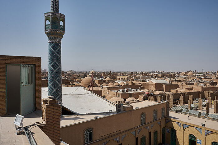 Backpacking im Iran Panorama in Yazd