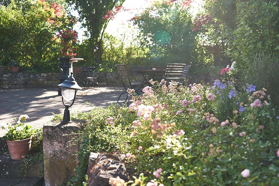 Terrasse des Weingut Höflich